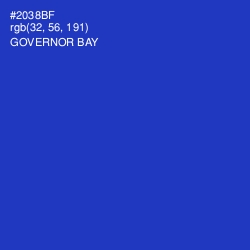#2038BF - Governor Bay Color Image
