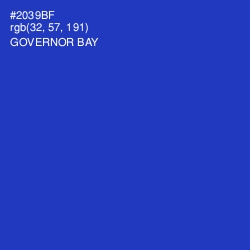 #2039BF - Governor Bay Color Image