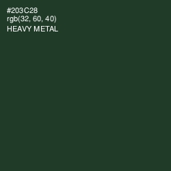 #203C28 - Heavy Metal Color Image