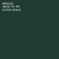 #203C30 - Outer Space Color Image