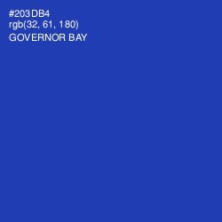 #203DB4 - Governor Bay Color Image