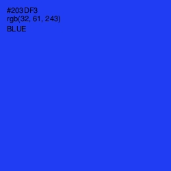 #203DF3 - Blue Color Image