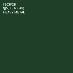 #203F28 - Heavy Metal Color Image