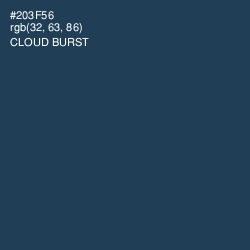 #203F56 - Cloud Burst Color Image