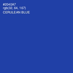 #2040A7 - Cerulean Blue Color Image