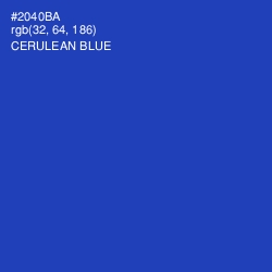 #2040BA - Cerulean Blue Color Image