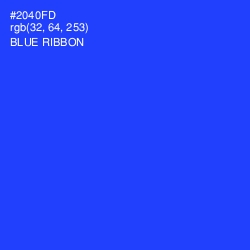 #2040FD - Blue Ribbon Color Image