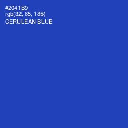 #2041B9 - Cerulean Blue Color Image