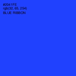 #2041FE - Blue Ribbon Color Image