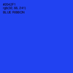 #2042F1 - Blue Ribbon Color Image