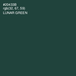 #20433B - Lunar Green Color Image