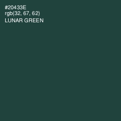 #20433E - Lunar Green Color Image