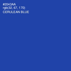 #2043AA - Cerulean Blue Color Image