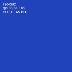 #2043BC - Cerulean Blue Color Image