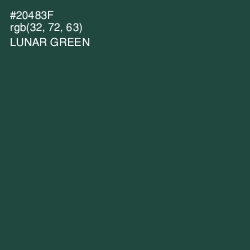 #20483F - Lunar Green Color Image