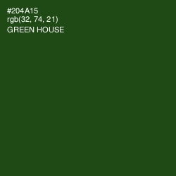 #204A15 - Green House Color Image