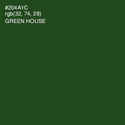 #204A1C - Green House Color Image