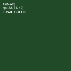 #204A28 - Lunar Green Color Image