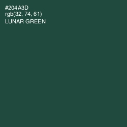 #204A3D - Lunar Green Color Image