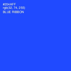 #204AFF - Blue Ribbon Color Image