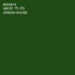 #204B14 - Green House Color Image