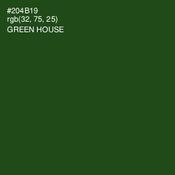 #204B19 - Green House Color Image