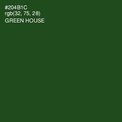 #204B1C - Green House Color Image
