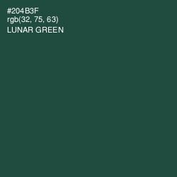 #204B3F - Lunar Green Color Image