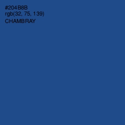 #204B8B - Chambray Color Image