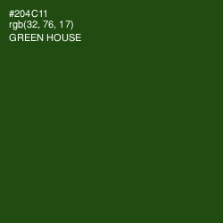 #204C11 - Green House Color Image