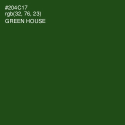 #204C17 - Green House Color Image