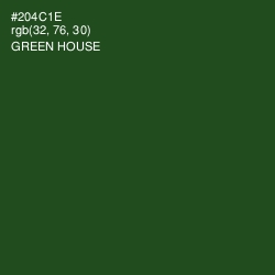 #204C1E - Green House Color Image