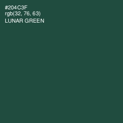 #204C3F - Lunar Green Color Image