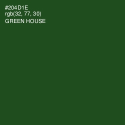 #204D1E - Green House Color Image