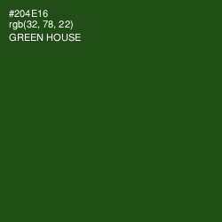 #204E16 - Green House Color Image