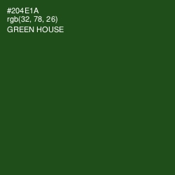 #204E1A - Green House Color Image