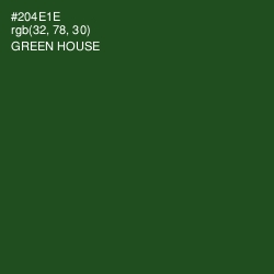 #204E1E - Green House Color Image