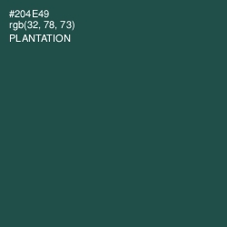 #204E49 - Plantation Color Image