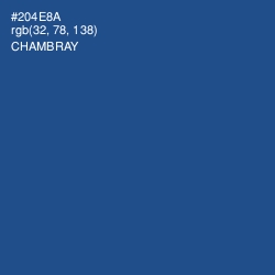 #204E8A - Chambray Color Image