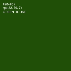 #204F07 - Green House Color Image