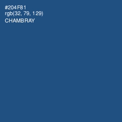 #204F81 - Chambray Color Image