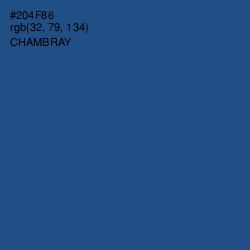 #204F86 - Chambray Color Image