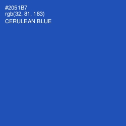 #2051B7 - Cerulean Blue Color Image