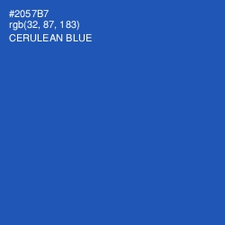 #2057B7 - Cerulean Blue Color Image