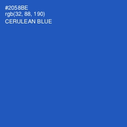 #2058BE - Cerulean Blue Color Image