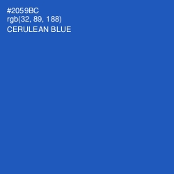 #2059BC - Cerulean Blue Color Image