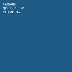 #205A86 - Chambray Color Image