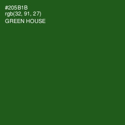 #205B1B - Green House Color Image