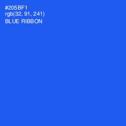 #205BF1 - Blue Ribbon Color Image