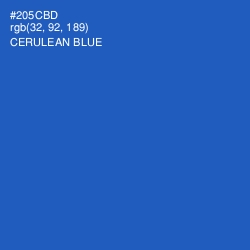 #205CBD - Cerulean Blue Color Image